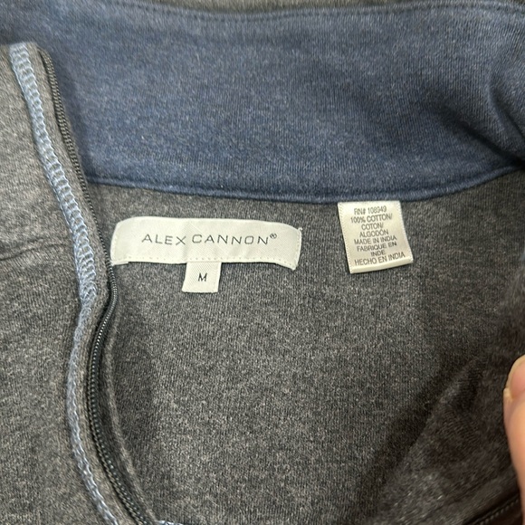 ALEX CANNON MENS GREY SWEATER SIZE MEDIUM.EUC - Picture 5 of 5